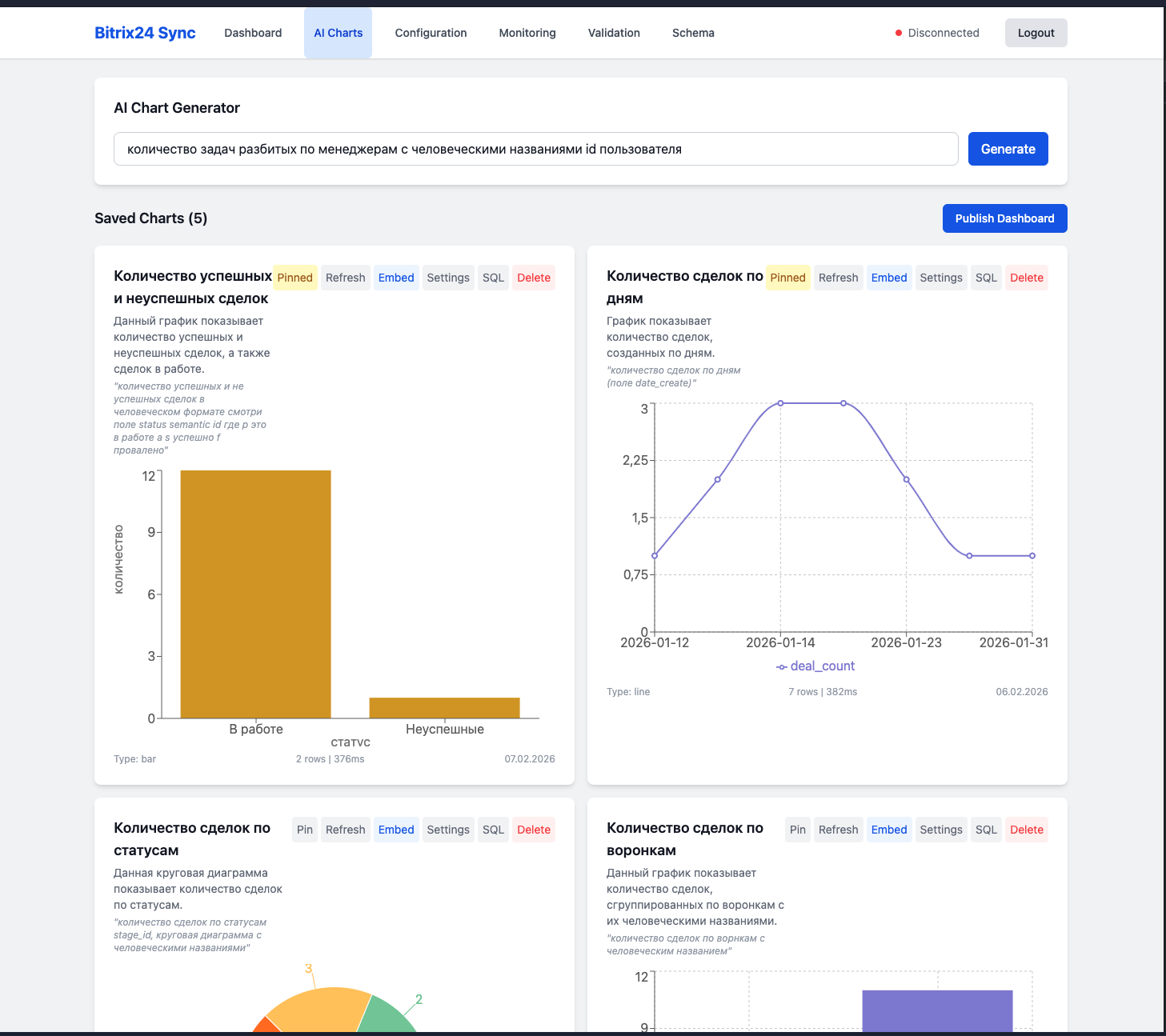 Bitrix24 to PostgreSQL Connector